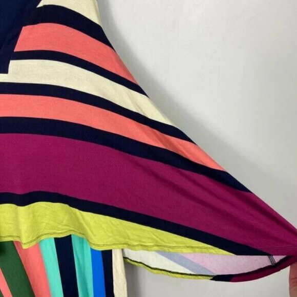 Anthropologie Davina Dress Rainbow Stripe Layered Rainbow Size Small Bohemian S - Picture 8 of 9